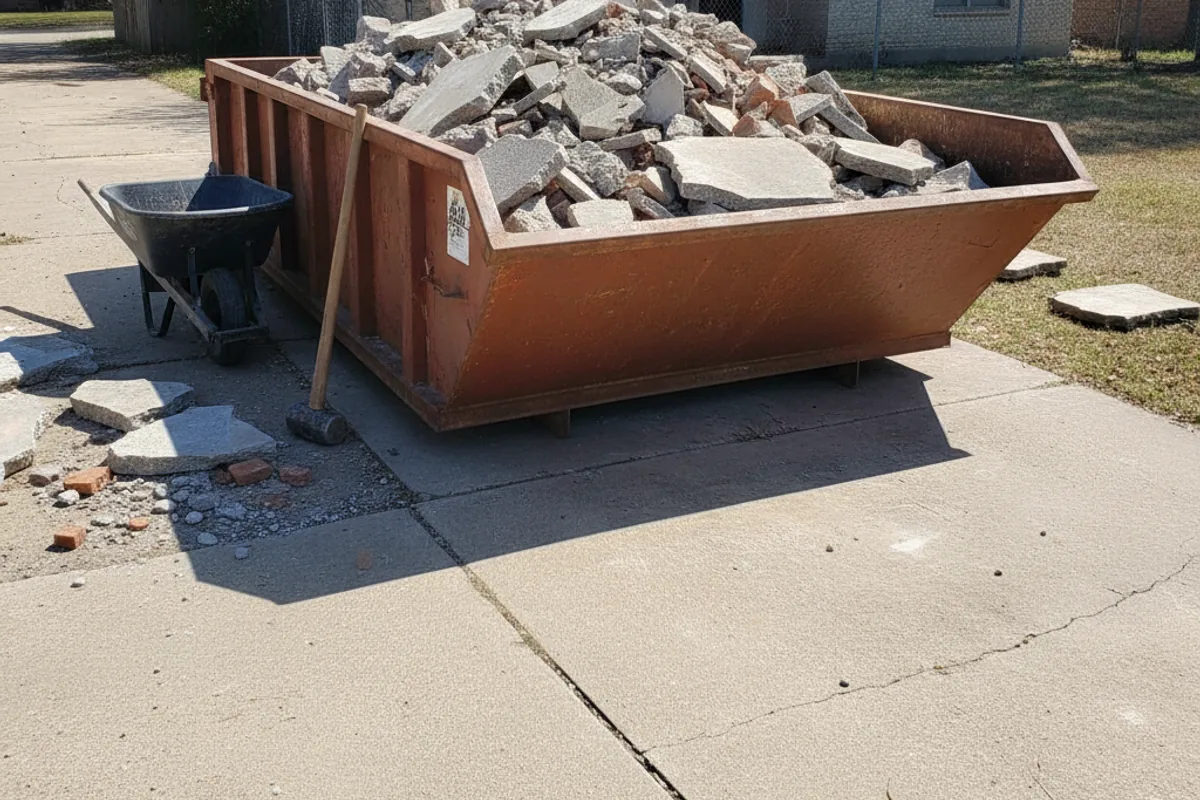 Concrete & Heavy Debris Dumpster Rental Seguin TX